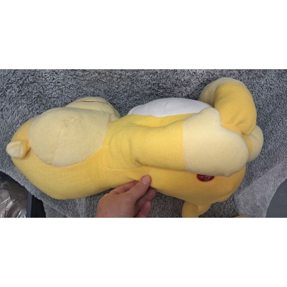 VTG Care Bears Cousins Playful Heart Monkey 2004 Yellow Plush Doll Jumbo 24" Toy - Picture 11 of 13
